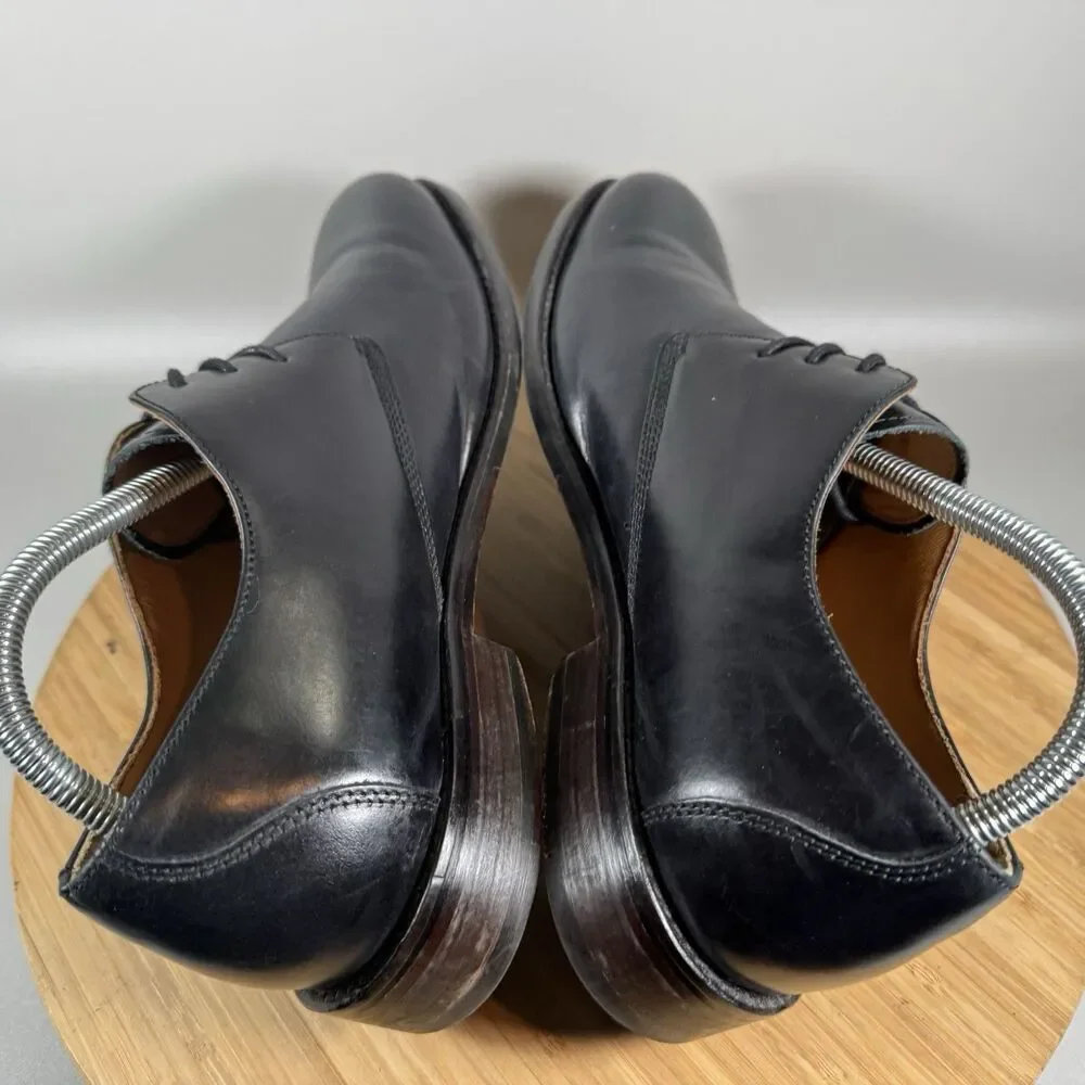 Johnston & Murphy Hartley Plain‎ Toe Black Shoes Mens Size 9M